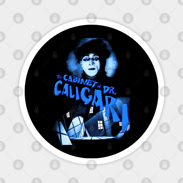 The Cabinet Of Dr. Caligari Design Magnet by HellwoodOutfitters